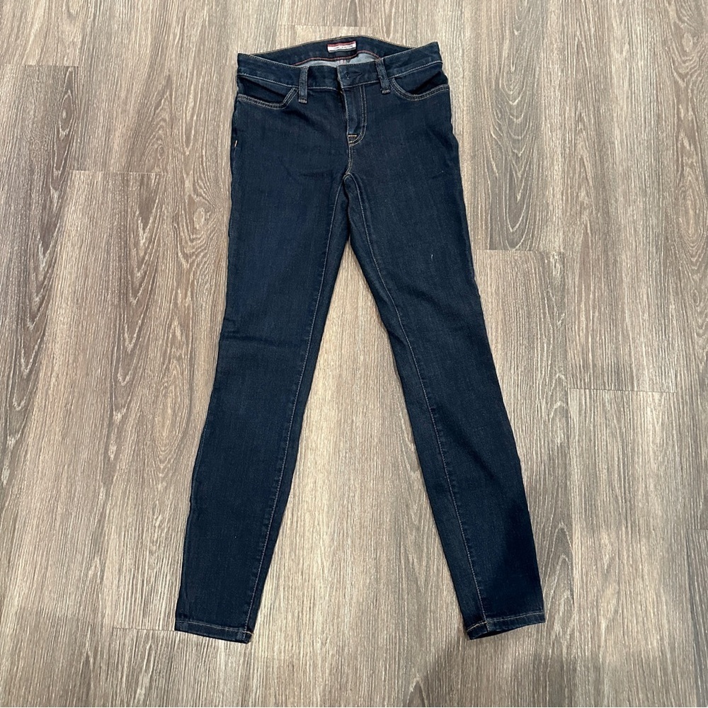 Tommy Hilfiger Women’s Skinny Dark Blue Ankle Jeans sz US 2 - Picture 2 of 5